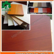 Tablero de MDF / MDF laminado con frente a melamina